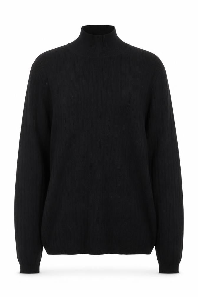 Womens UK Size 10 Nutmeg Black Pullover Jumper
