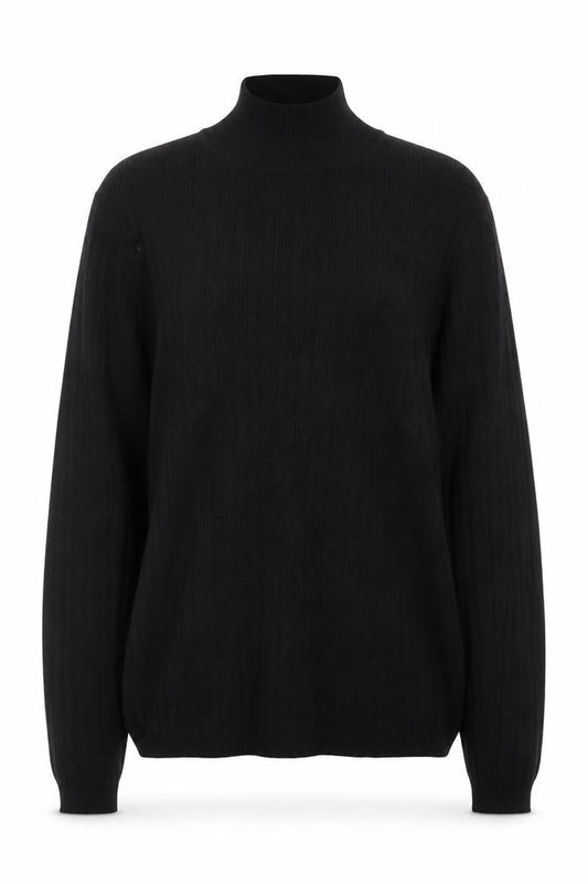 Womens UK Size 10 Nutmeg Black Pullover Jumper