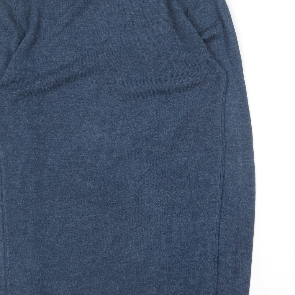 Primark Womens Blue Round Neck  Acrylic Pullover Jumper Size XS