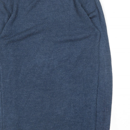 Primark Womens Blue Round Neck  Acrylic Pullover Jumper Size XS