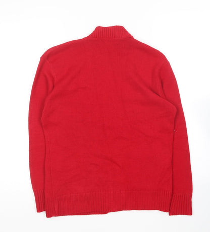 Womens UK Size S Choice Collection Red Cardigan Jumper