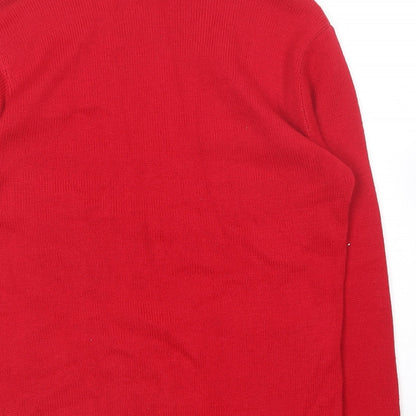 Womens UK Size S Choice Collection Red Cardigan Jumper