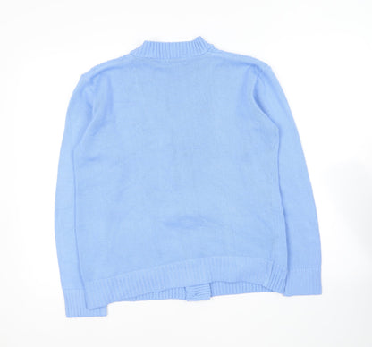 Womens UK Size M Choice Collection Blue Cardigan Jumper