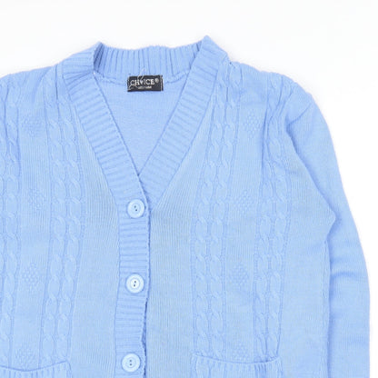 Womens UK Size M Choice Collection Blue Cardigan Jumper