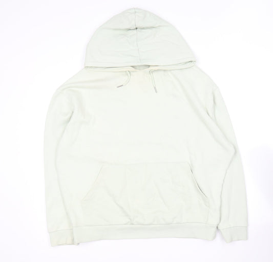 Womens UK Size M ASOS Green Pullover Hoodie