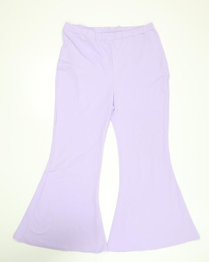 Womens UK Size 20 Boohoo Regular Fit  Purple Trousers