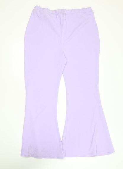 Womens UK Size 20 Boohoo Regular Fit  Purple Trousers
