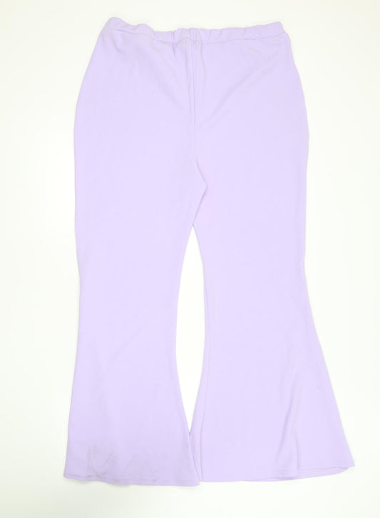 Womens UK Size 20 Boohoo Regular Fit  Purple Trousers