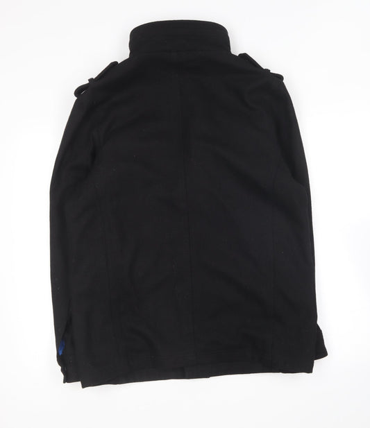 New Look Womens Black   Overcoat Coat Size S