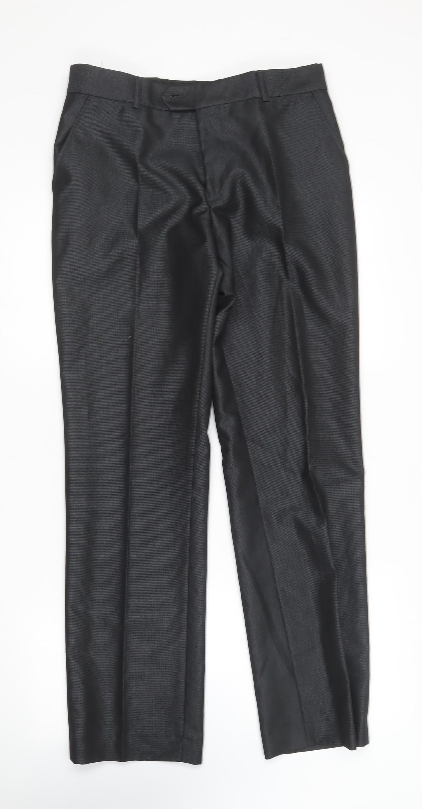1880 Club  Womens Black  Polyester Trousers  Size 14 L31 in Regular