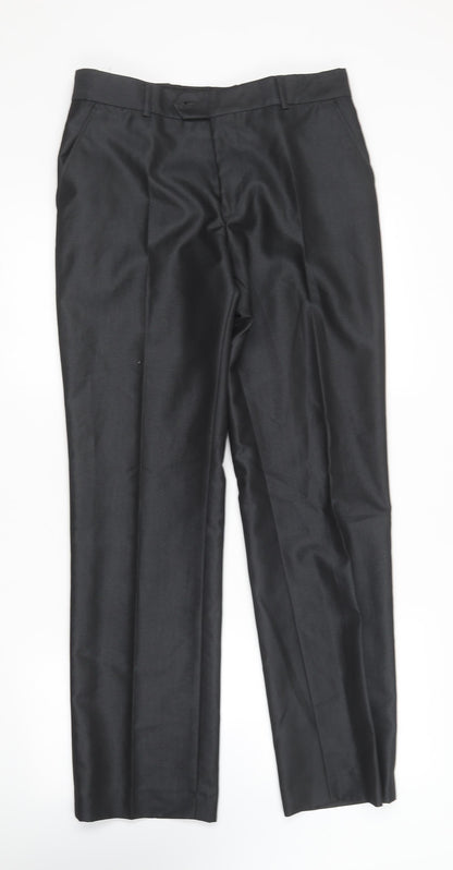1880 Club  Womens Black  Polyester Trousers  Size 14 L31 in Regular