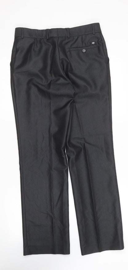 1880 Club  Womens Black  Polyester Trousers  Size 14 L31 in Regular