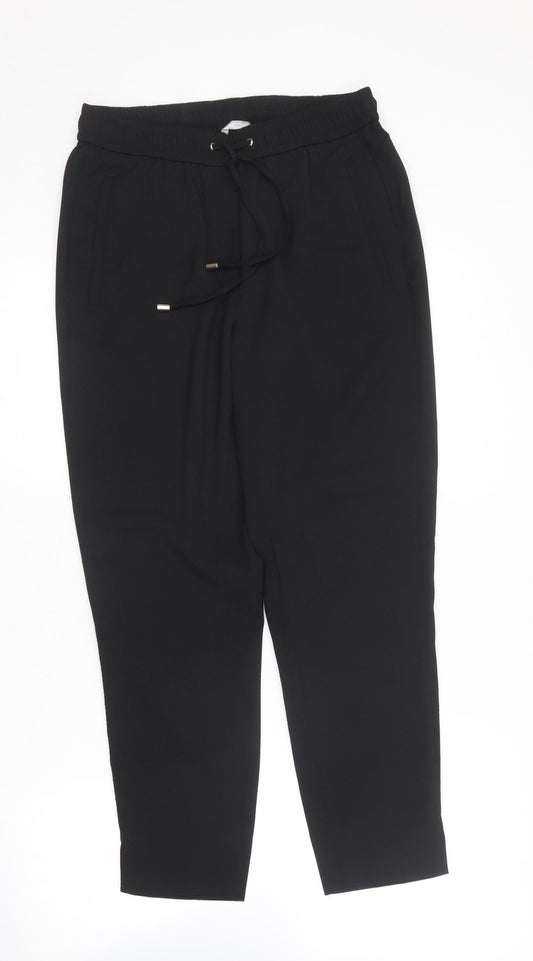 Womens UK Size 8 H&M Regular Fit  Black Trousers