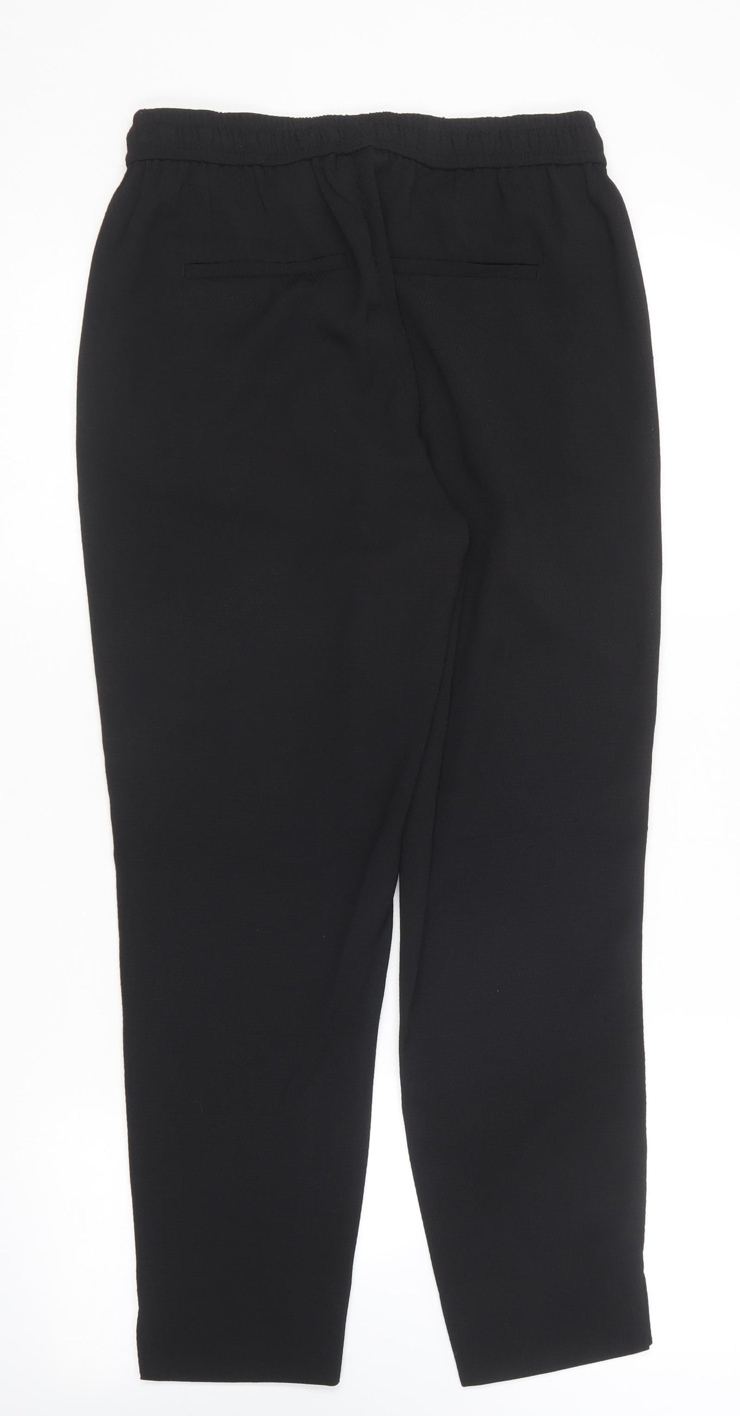Womens UK Size 8 H&M Regular Fit  Black Trousers
