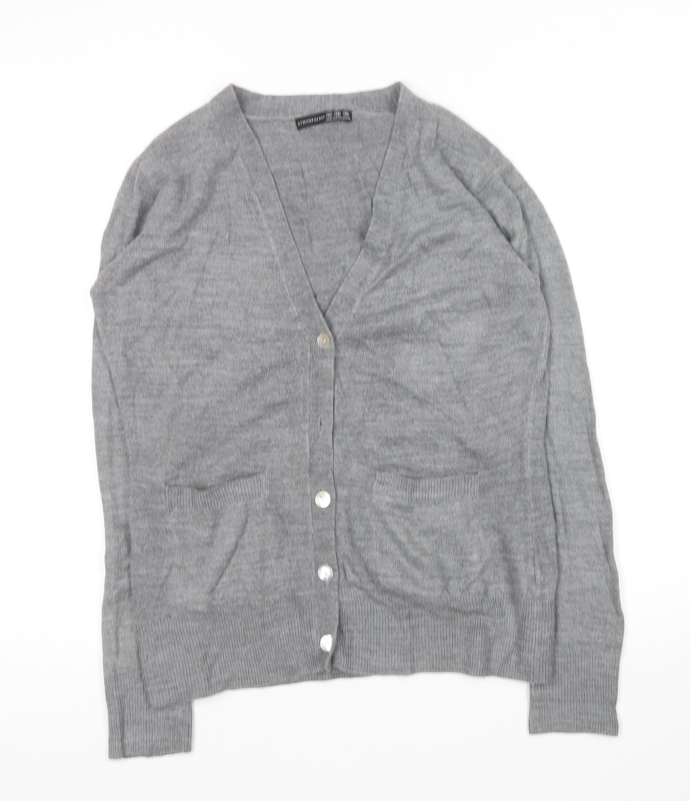 Womens UK Size 10 Atmosphere Grey Cardigan Jumper