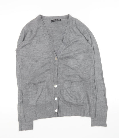 Womens UK Size 10 Atmosphere Grey Cardigan Jumper