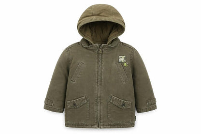 Obaibi Boys Green   Basic Coat Coat Size 18 Months   Zip