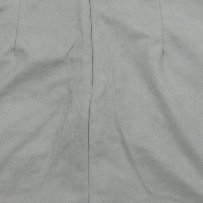 BKMGC Womens Grey  Polyester Mini Skirt Size M   Zip