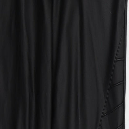 Yu & Me Womens Black  Polyurethane Carrot Leggings Size M L28 in
