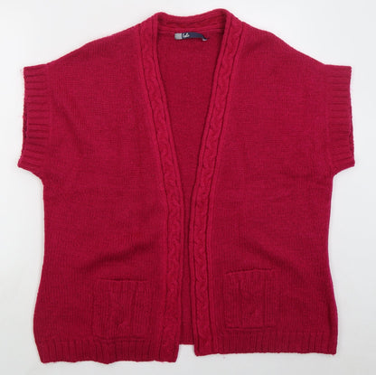 Womens UK Size L Isle Pink Cardigan Jumper