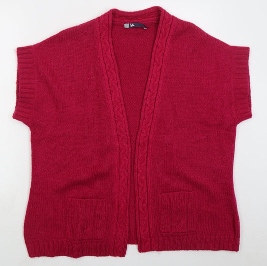 Womens UK Size L Isle Pink Cardigan Jumper