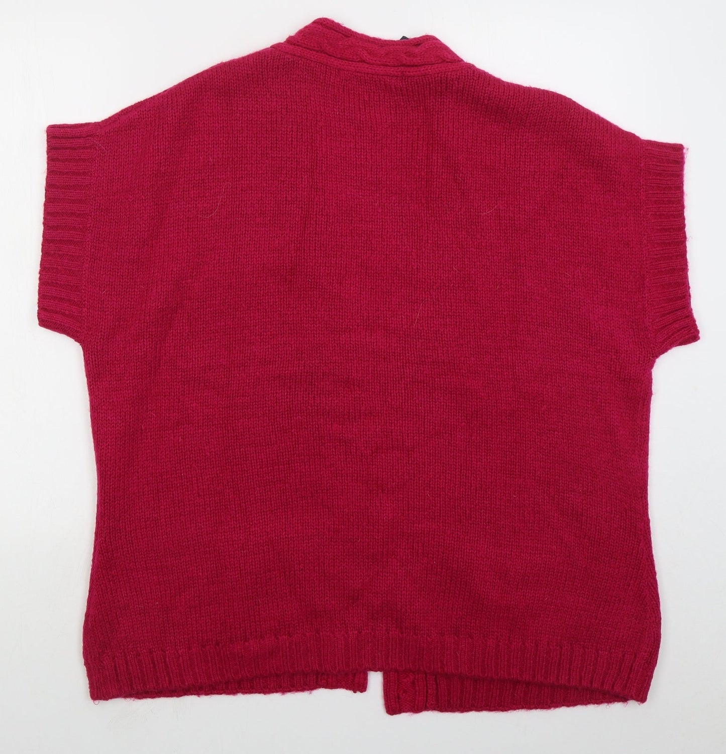 Womens UK Size L Isle Pink Cardigan Jumper