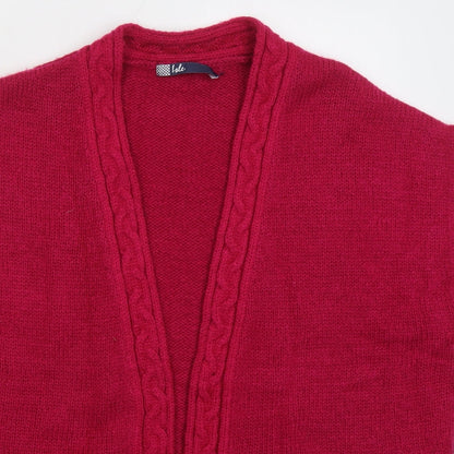 Womens UK Size L Isle Pink Cardigan Jumper