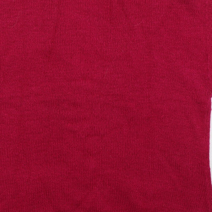 Womens UK Size L Isle Pink Cardigan Jumper