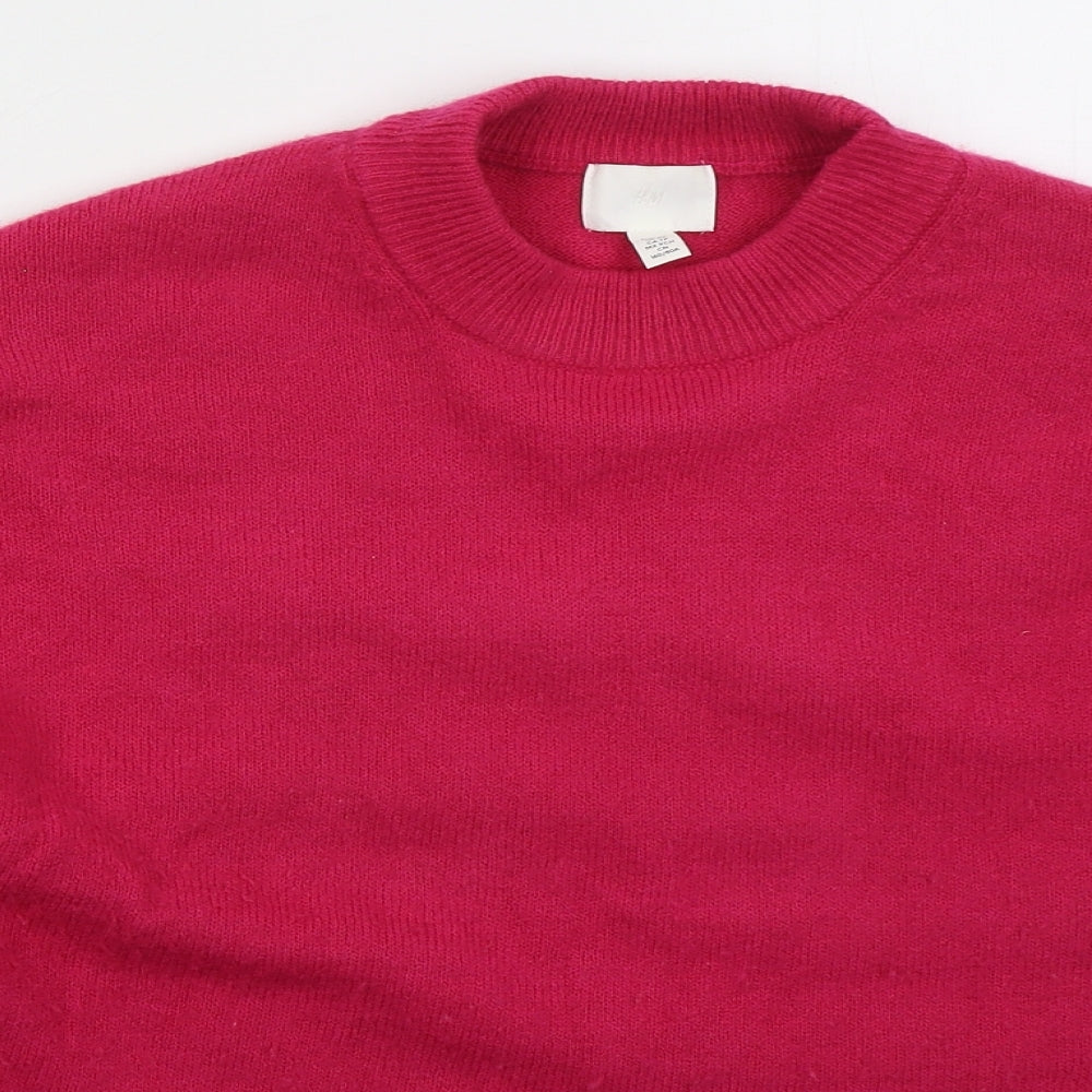 Womens UK Size XS H&M Orange Pullover Jumper