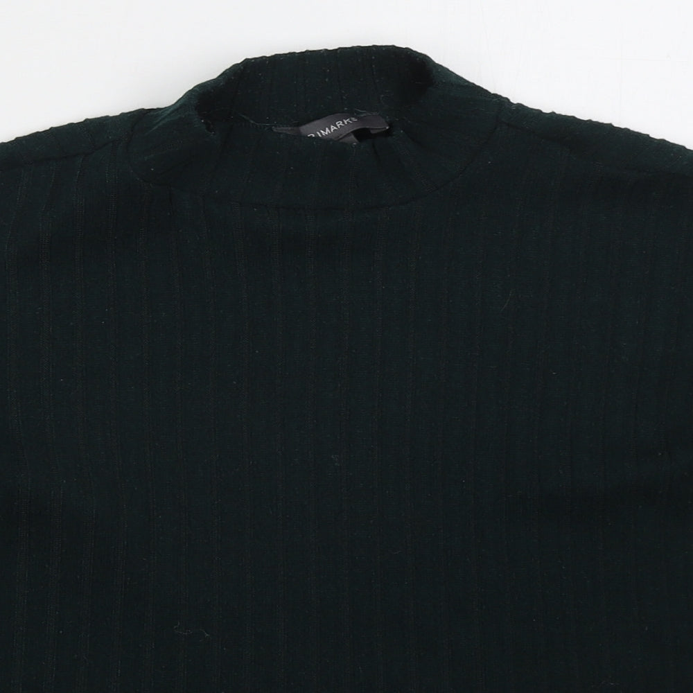 Primark Womens Green Mock Neck  Polyester Pullover Jumper Size 6
