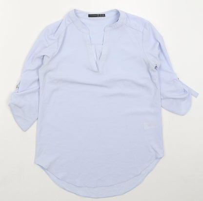 Womens UK Size 6 Atmosphere Blue Basic Blouse