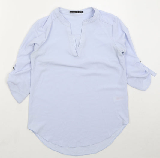 Womens UK Size 6 Atmosphere Blue Basic Blouse