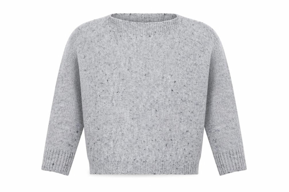 Womens UK Size S Isabella D Grey Pullover Jumper