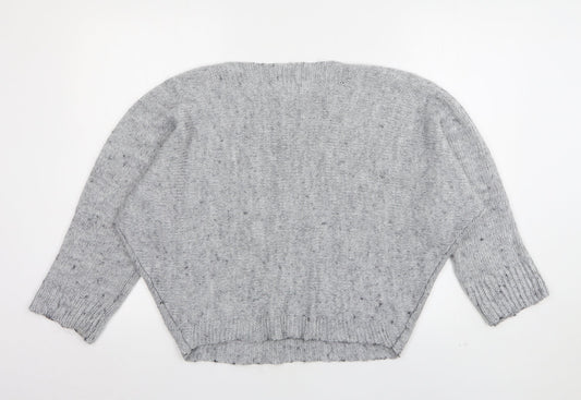 Womens UK Size S Isabella D Grey Pullover Jumper