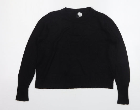 Womens UK Size L H&M Black Pullover Jumper