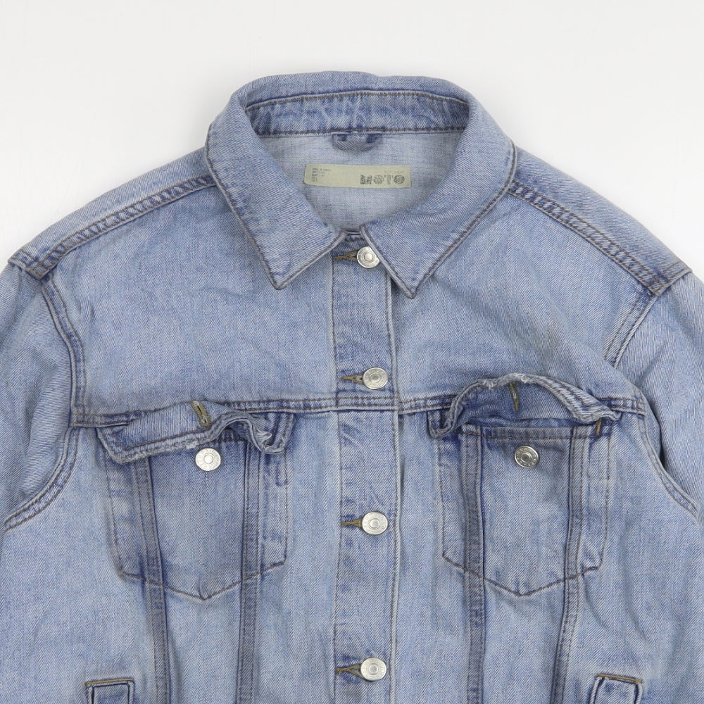 Womens UK Size 10 Topshop Blue Jacket