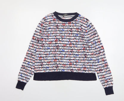 Womens UK Size L Oasis Multicoloured Pullover Jumper