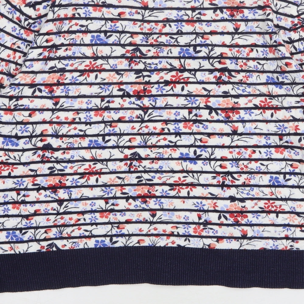 Womens UK Size L Oasis Multicoloured Pullover Jumper