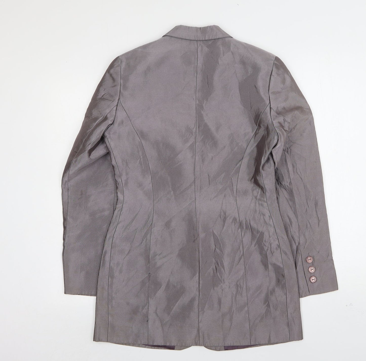 Womens UK Size 10 Gina Regular Silver Suit Jacket