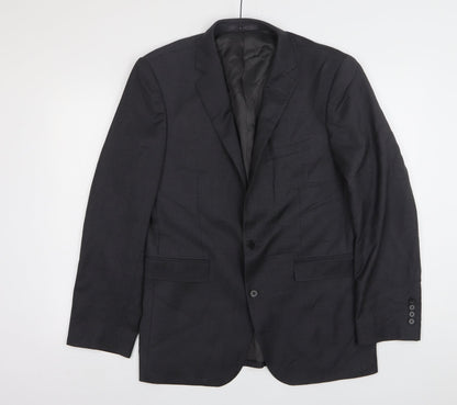 Lanficio Cerruti Mens Grey  Wool Jacket Suit Jacket Size 40