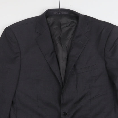Lanficio Cerruti Mens Grey  Wool Jacket Suit Jacket Size 40