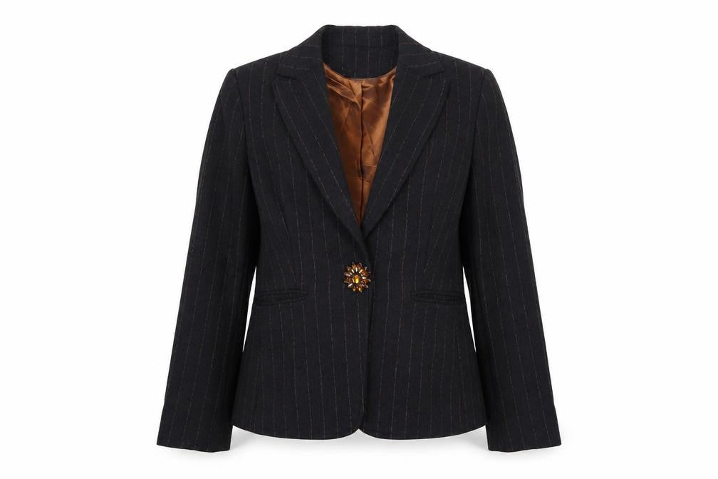 Womens UK Size 12 Marks and Spencer Regular Grey Suit Jacket
