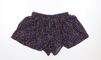 Primark Womens Multicoloured Animal Print Polyester Mom Shorts Size 10 L3 in Regular