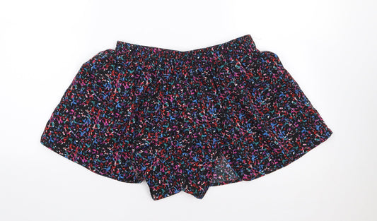 Primark Womens Multicoloured Animal Print Polyester Mom Shorts Size 10 L3 in Regular