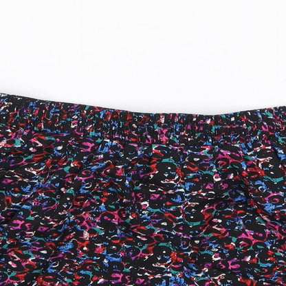 Primark Womens Multicoloured Animal Print Polyester Mom Shorts Size 10 L3 in Regular