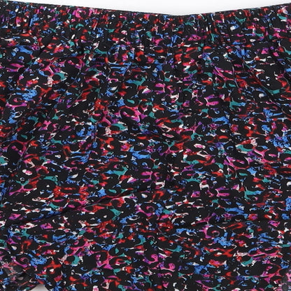 Primark Womens Multicoloured Animal Print Polyester Mom Shorts Size 10 L3 in Regular
