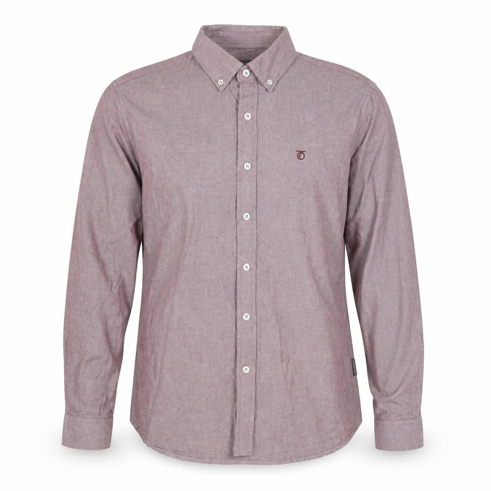Mens UK Size 38 Peter Werth Beige  Button-Up Long Sleeve Casual Shirt