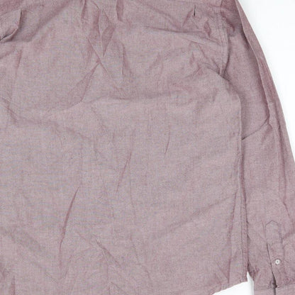 Mens UK Size 38 Peter Werth Beige  Button-Up Long Sleeve Casual Shirt