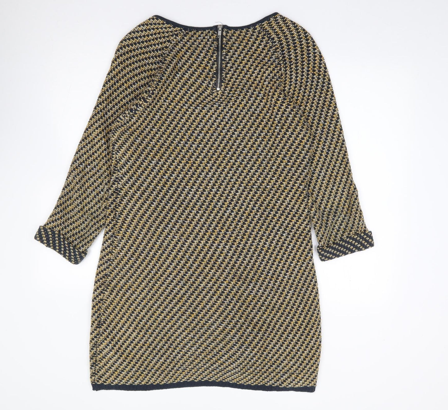 Vila Clothes Womens Multicoloured  Acrylic Jumper Dress  Size L  Round Neck Pullover