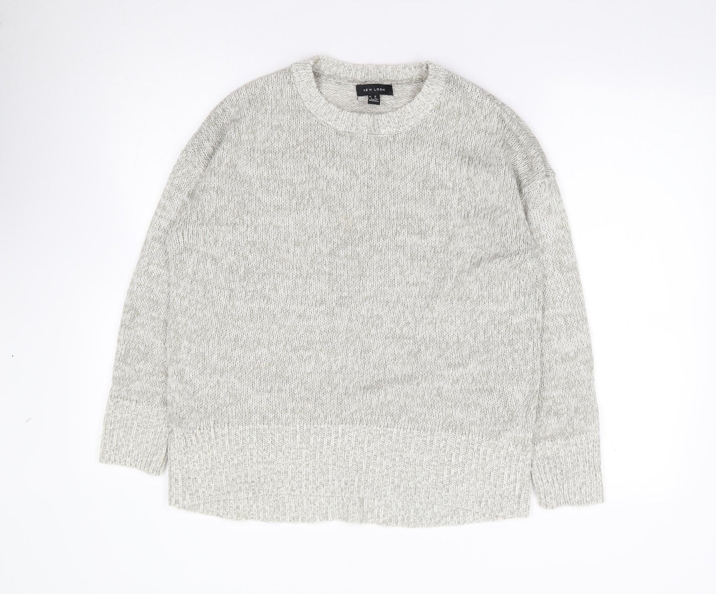 Womens UK Size M New Look Grey Pullover Jumper